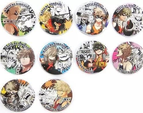 僕のヒーローアカデミア コレクション缶バッジ HEROES 爆豪勝己10個セット 新品未開封