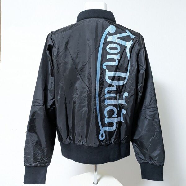 ◆Von Dutch◆ボンダッチ ラメ グラデーション ロゴ ナイロン ジップアップ ジャンパー