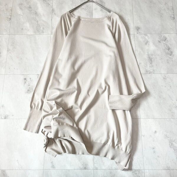 【美品】Plage ニットチュニック 長袖 プルオーバー 日本製 ゆったり