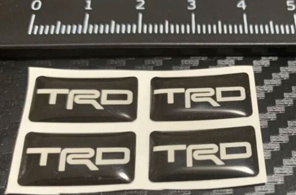TRD ミニステッカー エポキシ樹脂コーティング 4枚セット
