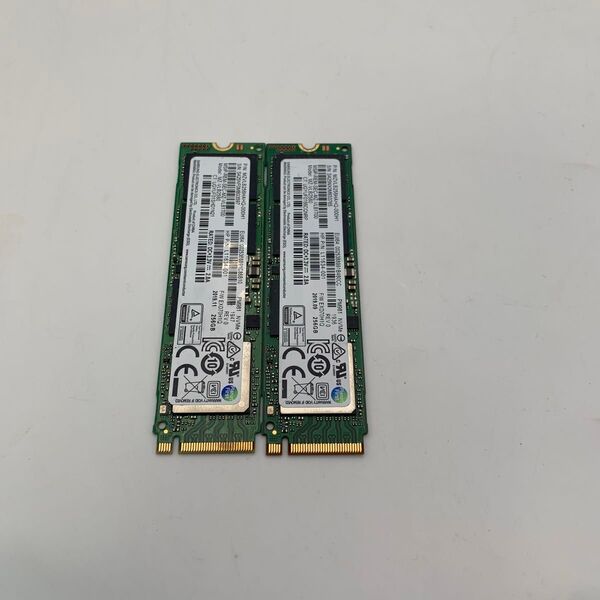 SAMSUNG MZVLB256HAHQ-000H1 256GB NVMe M.2 PM981 2枚セット