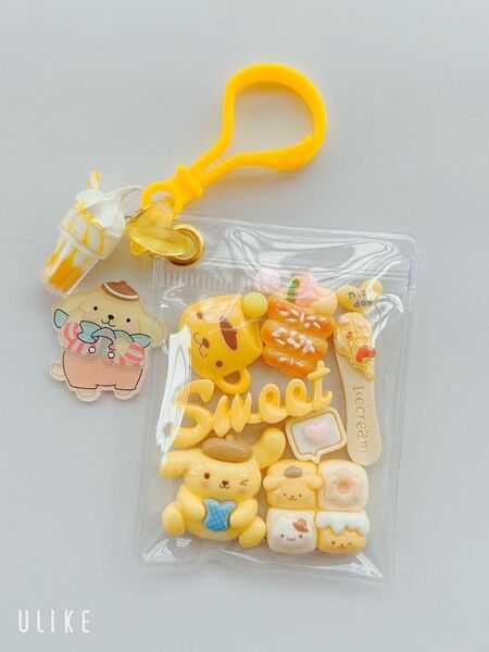 ガチャ詰めポーチ風☆リオ229☆キャンディバックキーホルダー パーツ