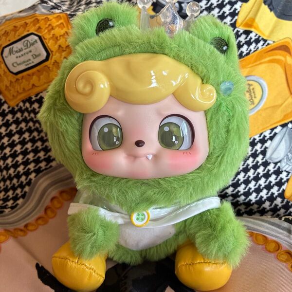 Qベビーちゃんぬいぐるみ グリーン かえるくん