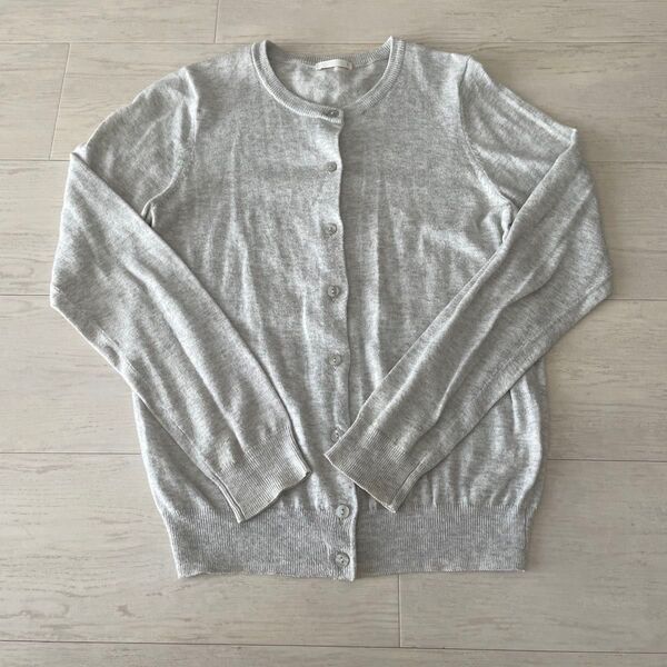 ジーユー GU ニットカーディガン size S グレー