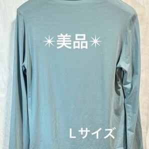 【INTIME】長袖 カットソー/Tシャツ/アイスブルー/L