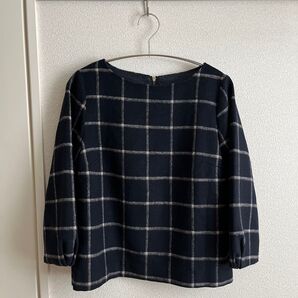 長袖トップス チェック柄