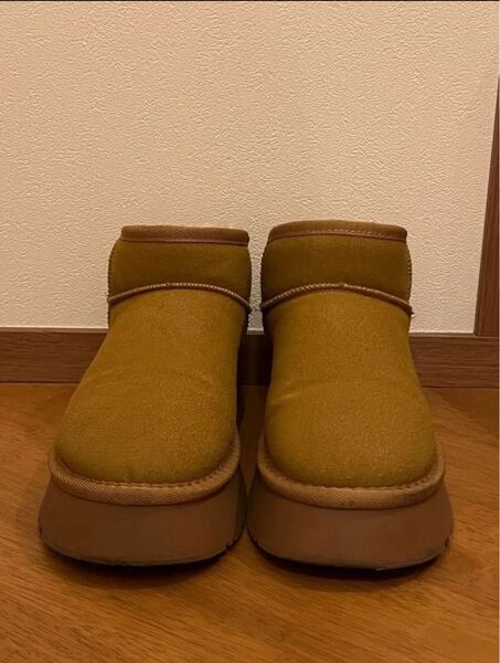 ムートンブーツ 厚底 24cm