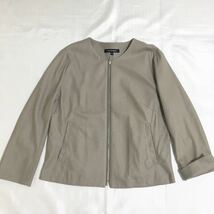 19ss◆ロートレアモン◆UVカット ラッセルマーキュリー ノーカラージャケット 38 M カーキ LAUTREAMONT 定価25,300円_画像7