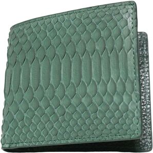 X02 ダイヤモンド パイソン 2つ折り財布 薄型財布 メンズ 新品未使用 短財布 正方形 1 一枚革 二つ折り財布 本革 本皮