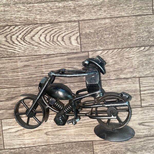 金属製 バイク置物 インテリア オブジェ ヴィンテージ