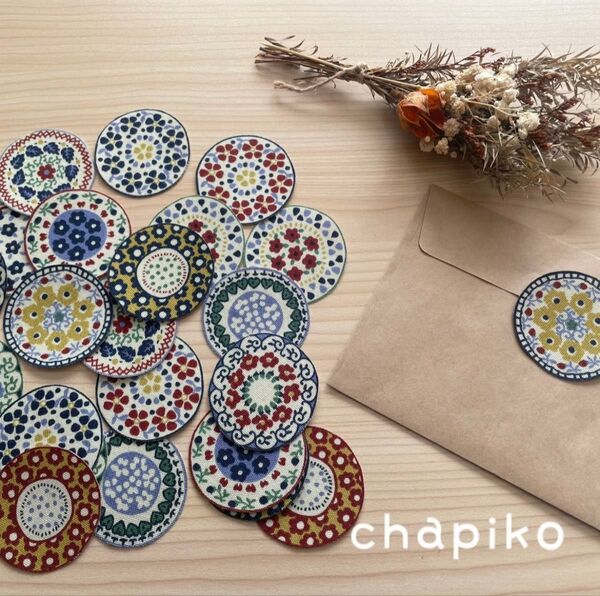 【C】NordicPlateポーリッシュポタリー布シール ハンドメイド ナチュラル 北欧 東欧 食器 お皿 インテリア 雑貨