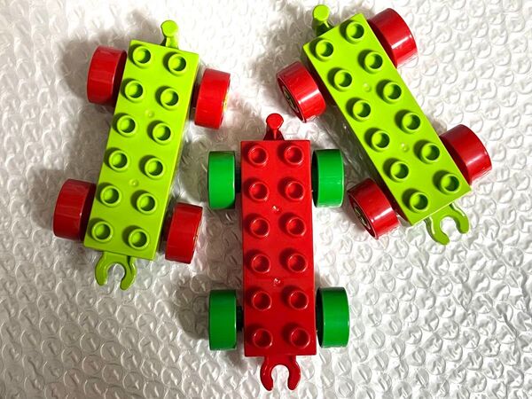 つなぐ車体 3体セット 機関車 汽車 ブロック デュプロ レゴ互換品