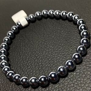 テラヘルツ鉱石 ブレスレット 6mm玉 内周17㎝ パワーストーンブレスレット