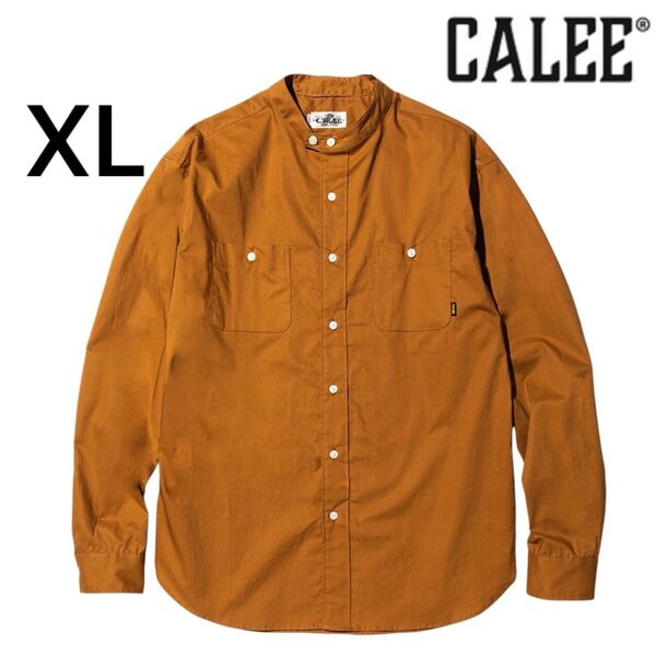 CALEE BAND COLOR L/S SHIRT 長袖 シャツ XL