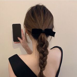 ヘアアクセサリー ヘアクリップ 髪留め 髪飾り 可愛い ブラック