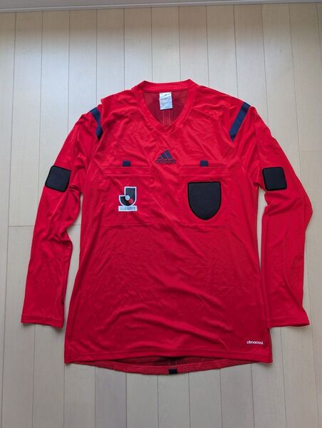 adidas Jリーグ審判支給モデル レッド 長袖審判服