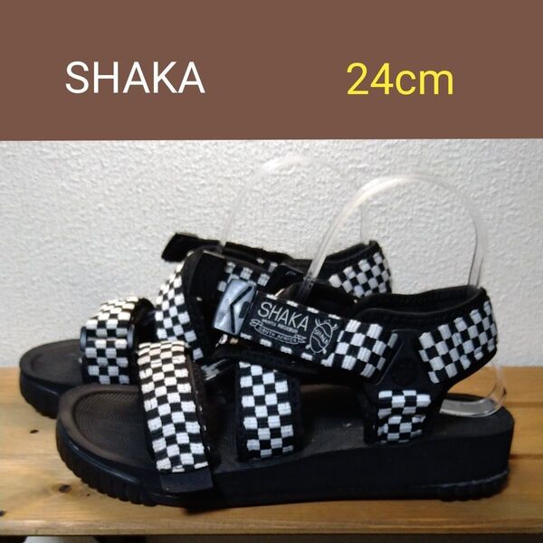 SHAKA シャカ スポーツサンダル 市松模様 24cm