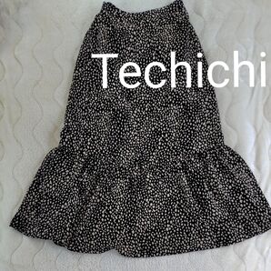 テチチの変わりドットロング丈スカート★Techichi
