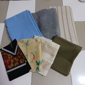 むら染め カーテン生地 キャンパス生地 ウール生地 ハンドメイド 手芸 まとめ売り