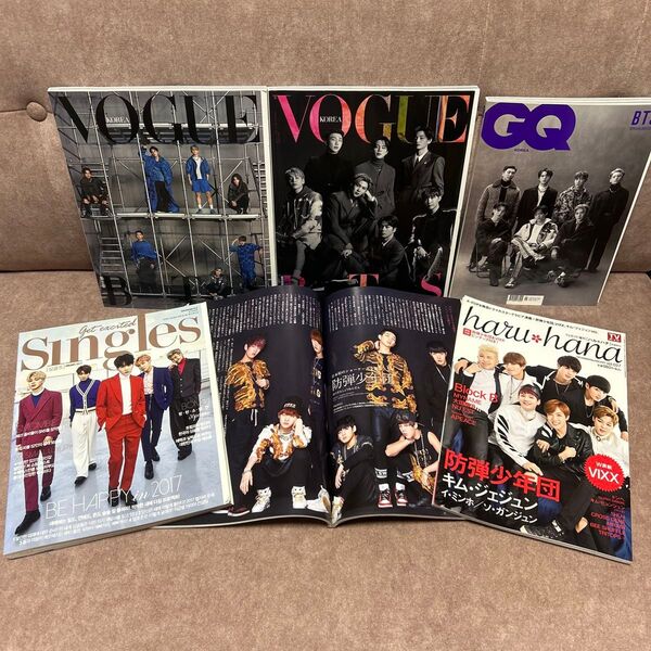 BTS 雑誌 6点 ハルハナ・singles ・GQ ・VOGUE