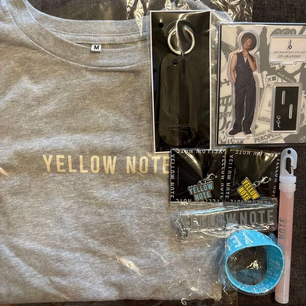 赤西仁 YELLOWNOTE Tシャツ グッズ VIP限定 チャーム ストラップ 靴べら ラバーバンド JIN AKANISHI