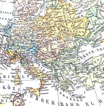 ヨーロッパ/中世後期/古地図■アンティーク■1890年_画像4