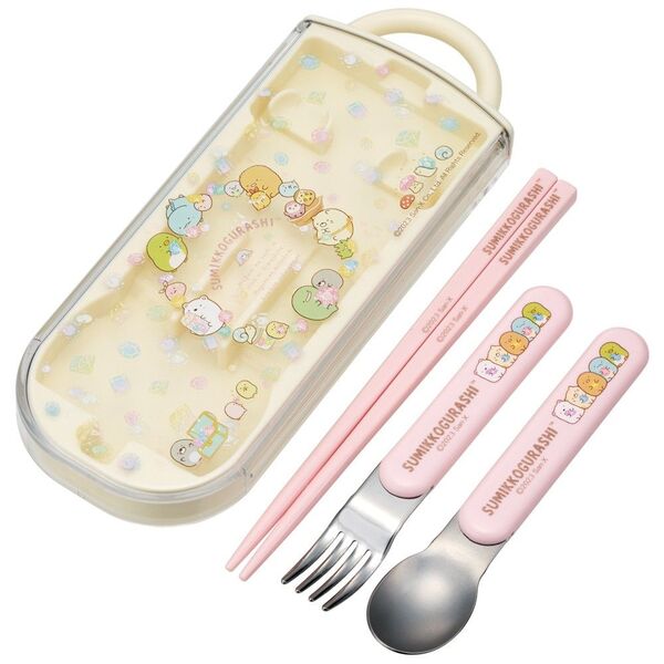 すみっコぐらし トリオセット 箸 スプーン フォーク 抗菌 食洗機対応