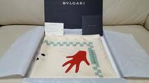 【未使用】★BVLGARI ブルガリ★スカーフ Silk100% 手柄 87cm×87cm_画像1