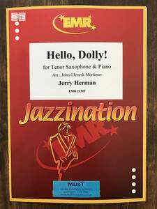 テナーサクソフォン楽譜/ジェリー・ハーマン：ハロー・ドーリー！/試聴可/送料無料/テナーサックス＆ピアノ