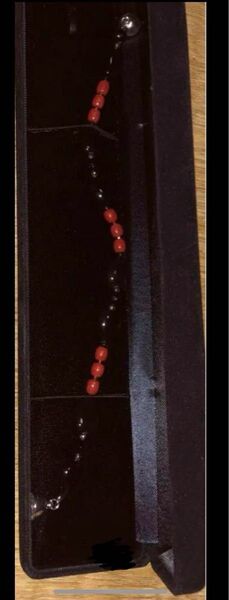 珊瑚 血赤珊瑚 オニキス ブレスレット 交通安全のお護り