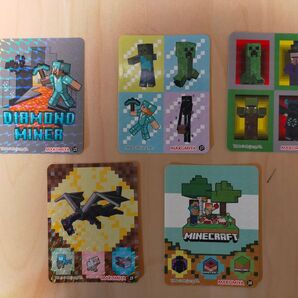 バラ売り可! 丸美屋 カレー MINECRAFT マインクラフト マイクラ シール 5枚セット