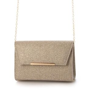 エディットシーン ラメフラップ ミニチェーンバック ゴールド ミニポーチ
