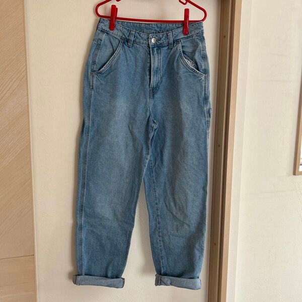 H&M デニム ロールアップ カーゴパンツ