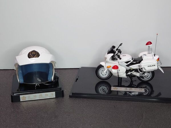 交通警察隊白バイ&ヘルメットセット