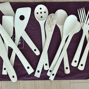 【お値下げしました】木製キッチンツール12点セット まとめ売り