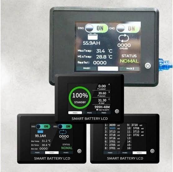 JBD-BMS専用の液晶タッチディスプレイ2.54インチ LCD 「JBD-LCD02-UART」