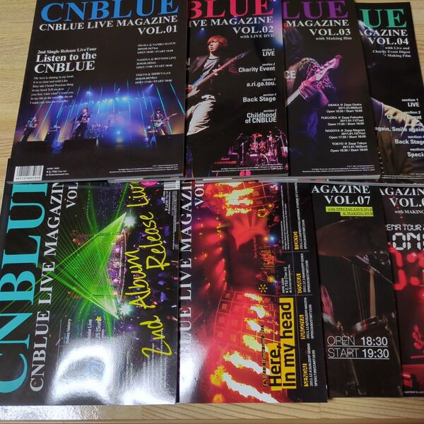 CNBLUE LIVE MAGAZINE VOL.01-08 セット