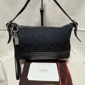 COACH コーチ シグネチャーソフトダッフル ブラック COC9363 美品 お値下げ不可