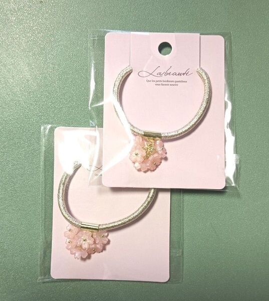 桜 ヘアゴム1個入り×2(計2点)