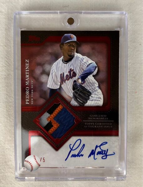 ペドロ・マルティネス メッツ METS 2025 TOPPS series1 直筆パッチサインカード 5シリ 赤 RED auto