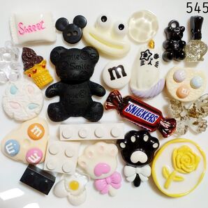 デコパーツ モノトーン 白黒
