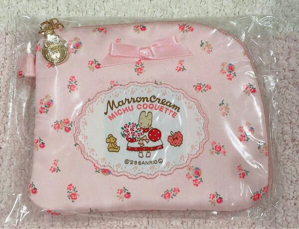 伊勢丹 サンリオ 限定 MICHU COQUETTE マロンクリーム ポーチ