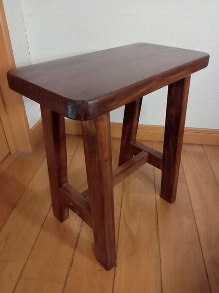 小型スツール ハンドメイド(ウォルナット)