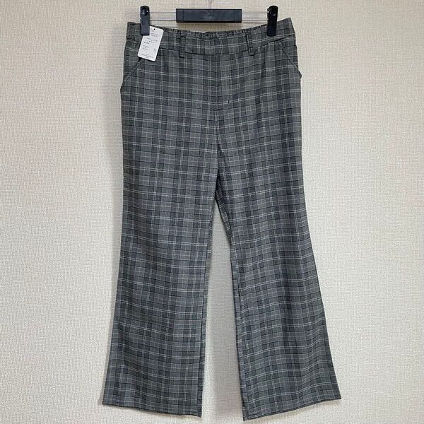 新品 エニワイズ anywaise グレンチェック パンツ LL 大きいサイズ