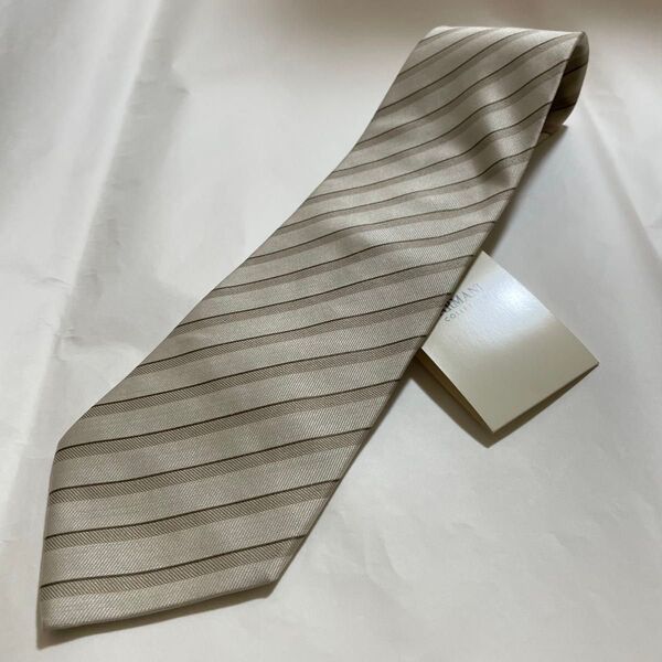 新品 アルマーニコレツォーニ ARMANI シルク混ネクタイ イタリア製
