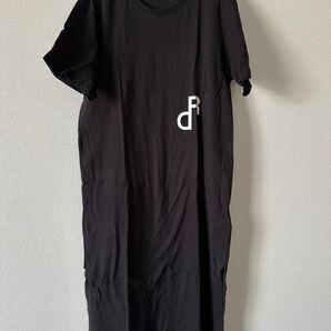 DESIGNERS REMIX デザイナーズリミックス Tシャツワンピース ブラック 黒 S 半袖