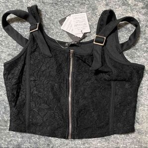 SUREVE ×しまむらコラボ 黒レース トップス ビスチェ