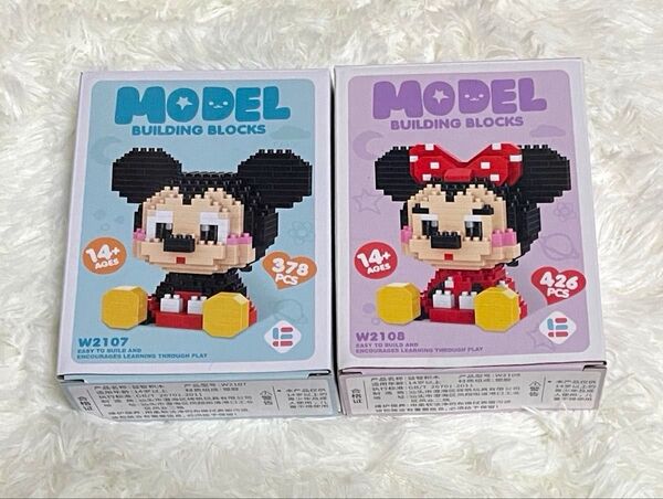 ディズニー ナノブロック nanoblock ミッキー ミニー 海外限定 日本未発売 ブロック玩具