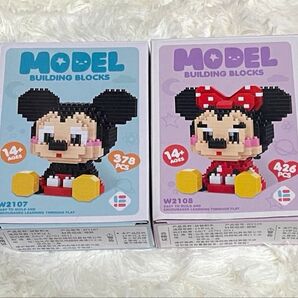 ディズニー ナノブロック nanoblock ミッキー ミニー 海外限定 日本未発売 ブロック玩具
