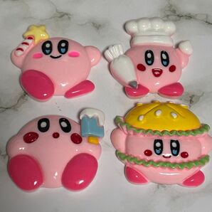 星のカービィ デコパーツ(大きめ)4つセット